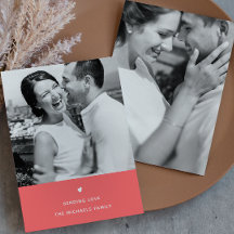 Einfaches Herz Orange Valentine Gruß