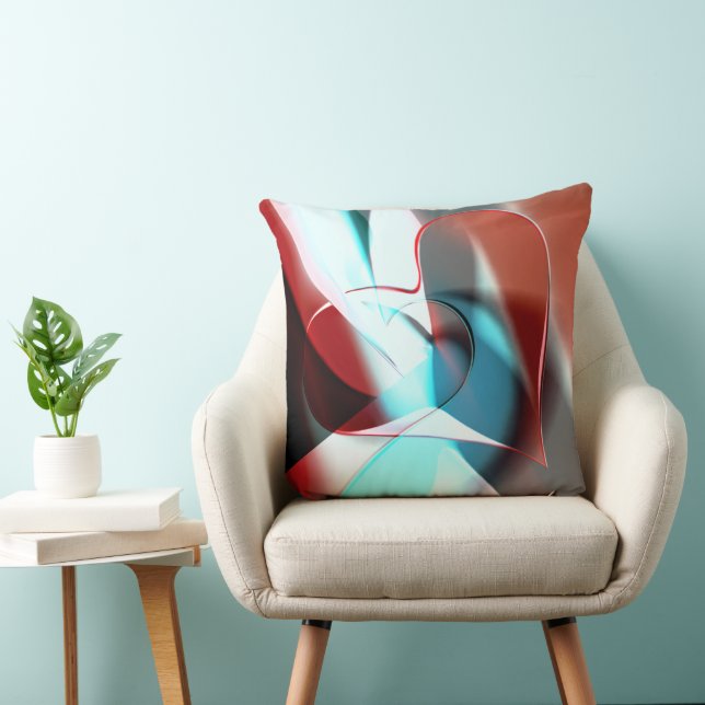 Einfaches Herzdesign, kristalline Tonmischung in K Kissen (Stuhl )