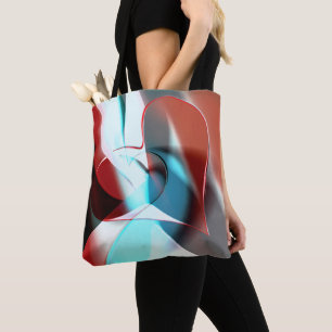 Einfaches Herzdesign, kristalline Tonmischung in K Tasche