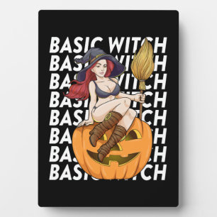 Einfaches Hexen-Halloween-Kostüm Lustig Sarkastisc Fotoplatte