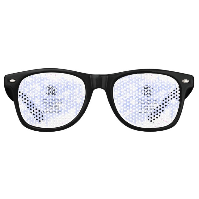 einfaches Hinzufügen eines Logos/Designs mit einem Partybrille (Vorderseite)