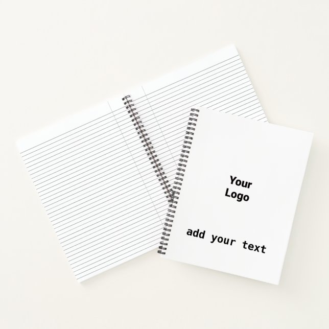 einfaches Hinzufügen eines Monogramm-Foto-Notebook Notizbuch (Innenseite)