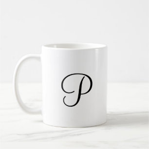 einfaches Hinzufügen eines Monogramm-Fotos Kaffeetasse
