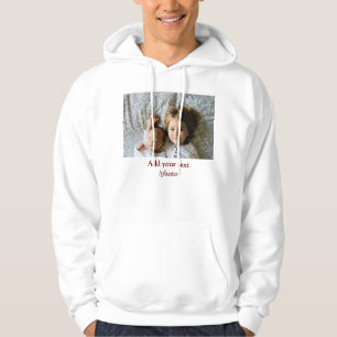einfaches Hinzufügen IHRES FOTO TEXT CHRISTMAS Ho Hoodie