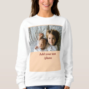 einfaches Hinzufügen IHRES FOTO TEXT CHRISTMAS Ho Sweatshirt