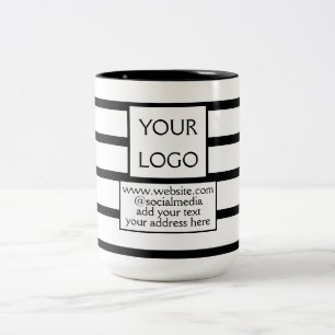 einfaches Hinzufügen Ihres Logos/Designs zu Ihrem  Zweifarbige Tasse