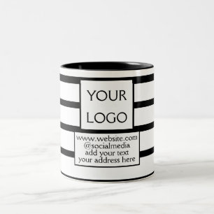 einfaches Hinzufügen Ihres Logos/Designs zu Ihrem  Zweifarbige Tasse