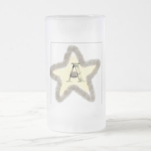 einfaches Hinzufügen von Text-Monogramm-Foto Mattglas Bierglas
