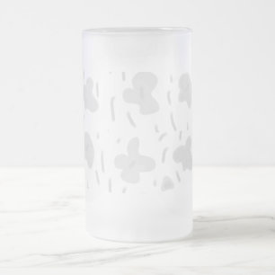 einfaches Hinzufügen von Text-Monogramm-Foto Mattglas Bierglas