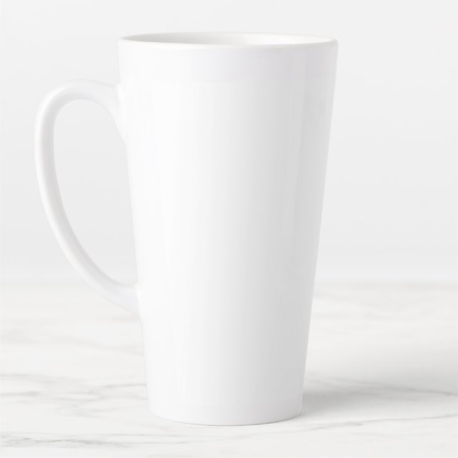einfaches Hinzufügen von Text-Monogramm-Foto Milchtasse (Links)