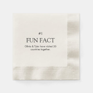 Einfaches Hochzeitsfieber Papier Napkin Serviette
