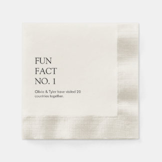 Einfaches Hochzeitsfieber Papier Napkin Serviette