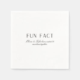 Einfaches Hochzeitsfieber Papier Napkin Serviette