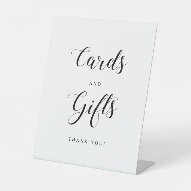 einfaches Hochzeitsgeschenk  Sockelschild (Vorderseite)