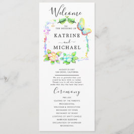 Einfaches Hochzeitsprogramm für Flora Programm