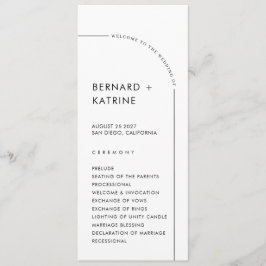 Einfaches Hochzeitsprogramm Programm