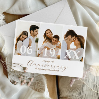 Einfaches Hochzeitstil-Foto | Sammelkarte Einladung