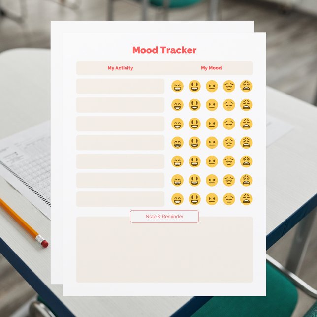 Einfaches Homeschool-Stimmungs-Tracker-Arbeitsblat (Von Creator hochgeladen)