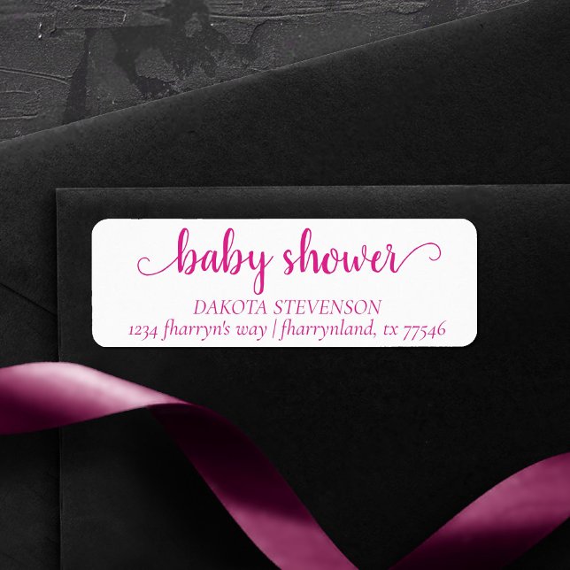 Einfaches Hot Pink-Skript | Magent Showadresse (Von Creator hochgeladen)
