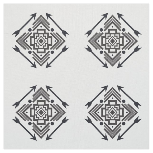 Einfaches Indianerpfeil Geometrisches Muster Stoff (Muster)