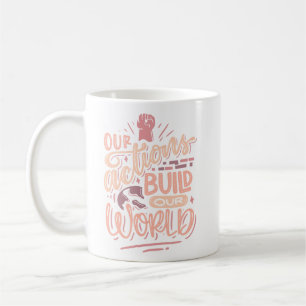 Einfaches Inspirierend Zitat Weichrosa Korallenstr Kaffeetasse