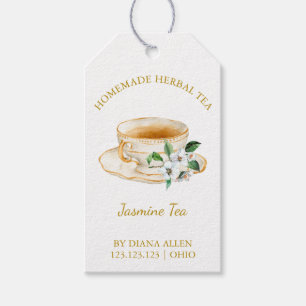 Einfaches Jasmin-Tee-Anhänger Geschenkanhänger
