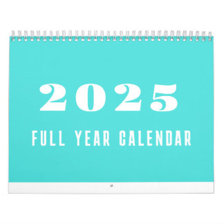 Einfaches Kalenderjahr 2025 Minimalistisch Kalender