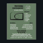 Einfaches Kamerasymbol, Fotograf, Miete für Fotogr Flyer<br><div class="desc">Einfache Camera Icon, Fotograf, Fotografie Miete Werbung Flyer von der Business Card Store.</div>