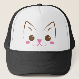Einfaches Katzengesicht so niedlich! Truckerkappe