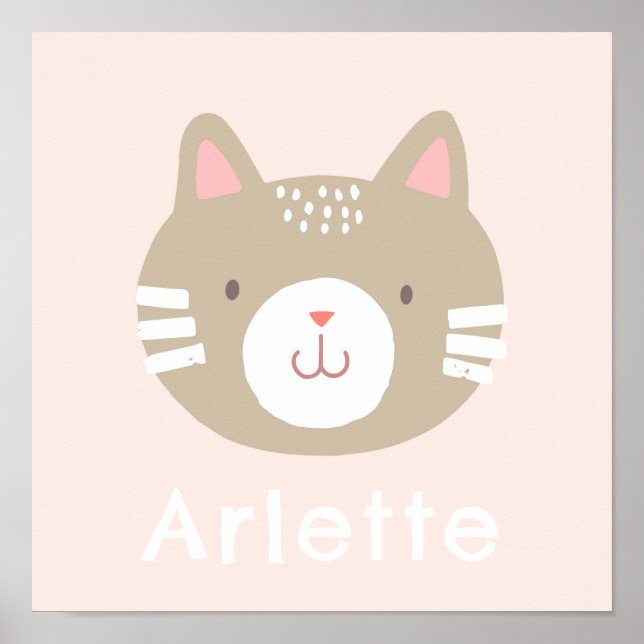 Einfaches Kitty-Plakat Poster (Vorne)