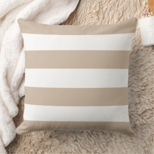 Einfaches klassisches Beige-Streifen-Kissen Kissen