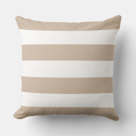 Einfaches klassisches Beige-Streifen-Kissen Kissen