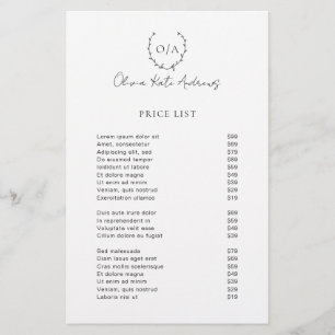 Einfaches klassisches Monogramm-Wreath-Elegant