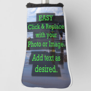 Einfaches Klicken und Ersetzen eines vertikalen Bi Golf Headcover