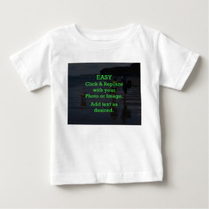 Einfaches Klicken und Ersetzen von Bildern, um Ihr Baby T-shirt