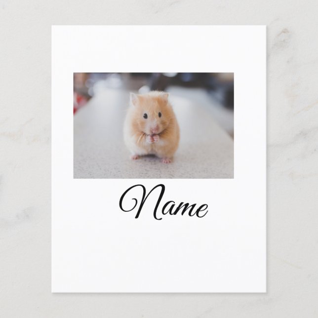 Einfaches Kolorful tier add name foto custom throw Flyer (Vorne)