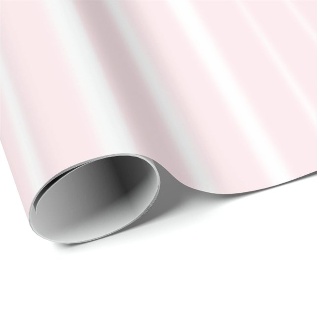 Einfaches Landhaus Pink Streifen Chic Muster Geschenkpapier (Rolleneckpunkt)