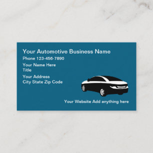 Einfaches Layout von Visitenkarten für Automotive Visitenkarte