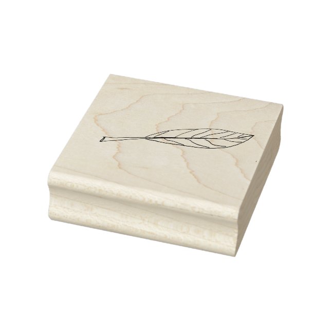 Einfaches Leaf, handgewachsene Briefmarke aus Kaut Gummistempel (Stempel)