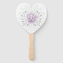 Einfaches Leaf & Pink Lotus Mandala Hochzeitsprogr
