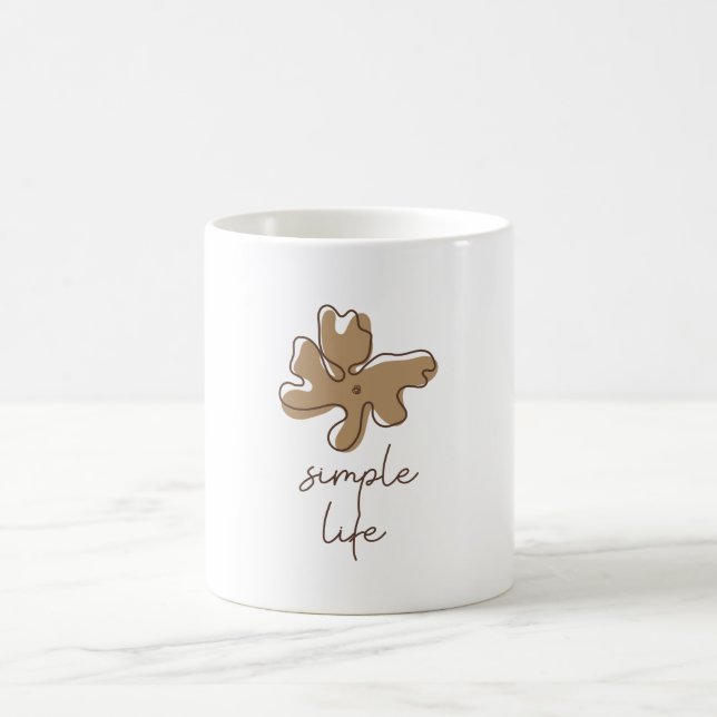 Einfaches Leben Minimalismus Kaffeetasse (Mittel)