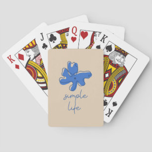 Einfaches Leben Minimalismus Klassische Spielkarte