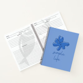 Einfaches Leben Minimalismus Spiralblock Notizbuch
