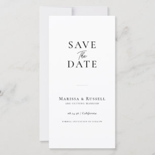 Einfaches Lesezeichen Fotoautomat Save-the-Date Save The Date