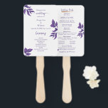 Einfaches Lila Eukalyptus-Hochzeitsprogramm Fächer<br><div class="desc">Einfache Lila Elegant Eukalyptus Wedding Program Hand Fan, lila Blätter mit modernem Schriftzeichen auf weißer Basis verleihen einem solchen Gartenambiente. Vollständig anpassbar. Besuchen Sie meinen Laden, um mehr Hochzeitszeug für dieses Design zu sehen! Für weitere Anpassungen klicken Sie bitte auf den Link "Weitere Anpassung" und verwenden Sie unser Design-Tool, um...</div>