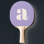 Einfaches Lila Lavendel Fett Retro Monogramm Tischtennis Schläger<br><div class="desc">Einfach Lila Lavendel Fett Retro Monogram Ping Pong Paddle</div>
