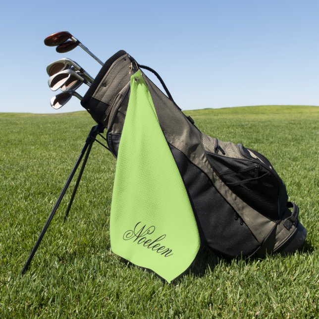Einfaches Limoner individuelle Name Golfhandtuch (Gras)