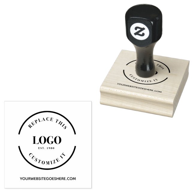 Einfaches Logo für Großunternehmen und benutzerspe Gummistempel (Stempel)