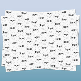 Einfaches Logo-Geschäftsmodell Seidenpapier