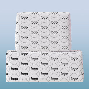 Einfaches Logo-Geschäftsmuster-Wrap-Papier Geschenkpapier
